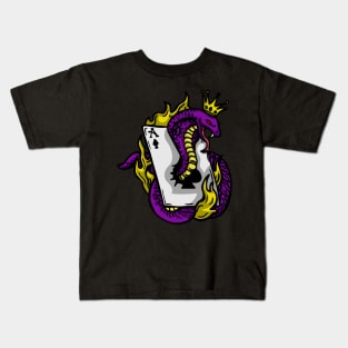 Snake Cobra Fire Purple Yellow Kids T-Shirt